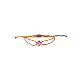 Pink Tourmaline Knot Bracelet