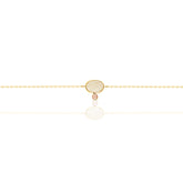 Oval Moonstone and Ruby Bracelet