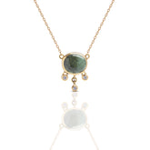 Follow the Sun Green Tourmaline Necklace