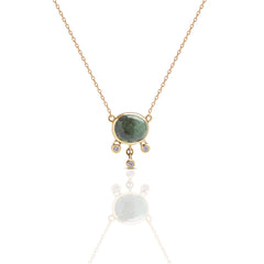 Follow the Sun Green Tourmaline Necklace