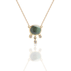 Follow the Sun Green Tourmaline Necklace