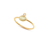 Luna Mini Green Tourmaline Ring