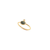 Luna Teal Blue Tourmaline Ring