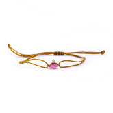 Pink Tourmaline Knot Bracelet