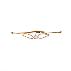Pink Tourmaline Knot Bracelet