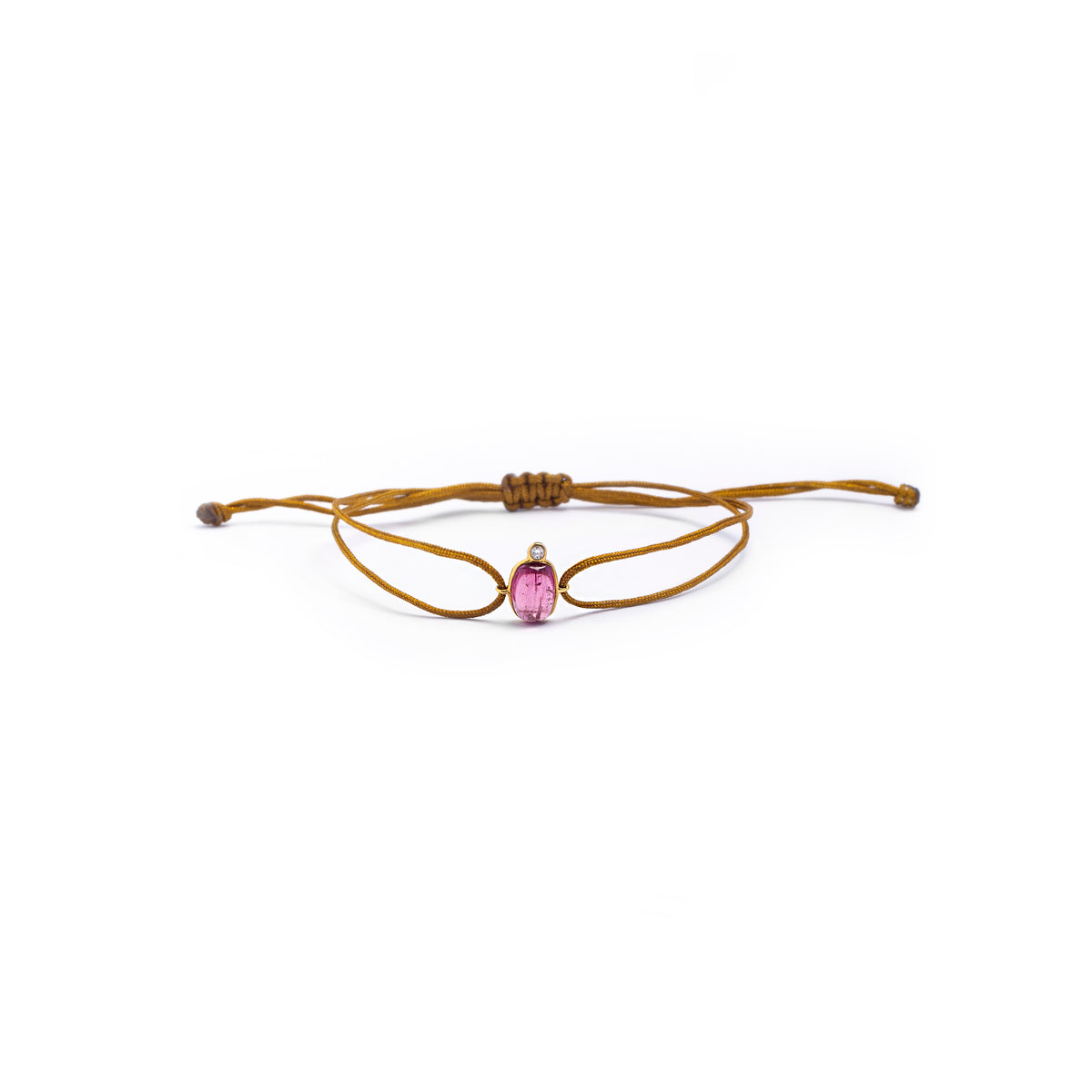 Pink Tourmaline Knot Bracelet
