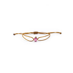 Pink Tourmaline Knot Bracelet