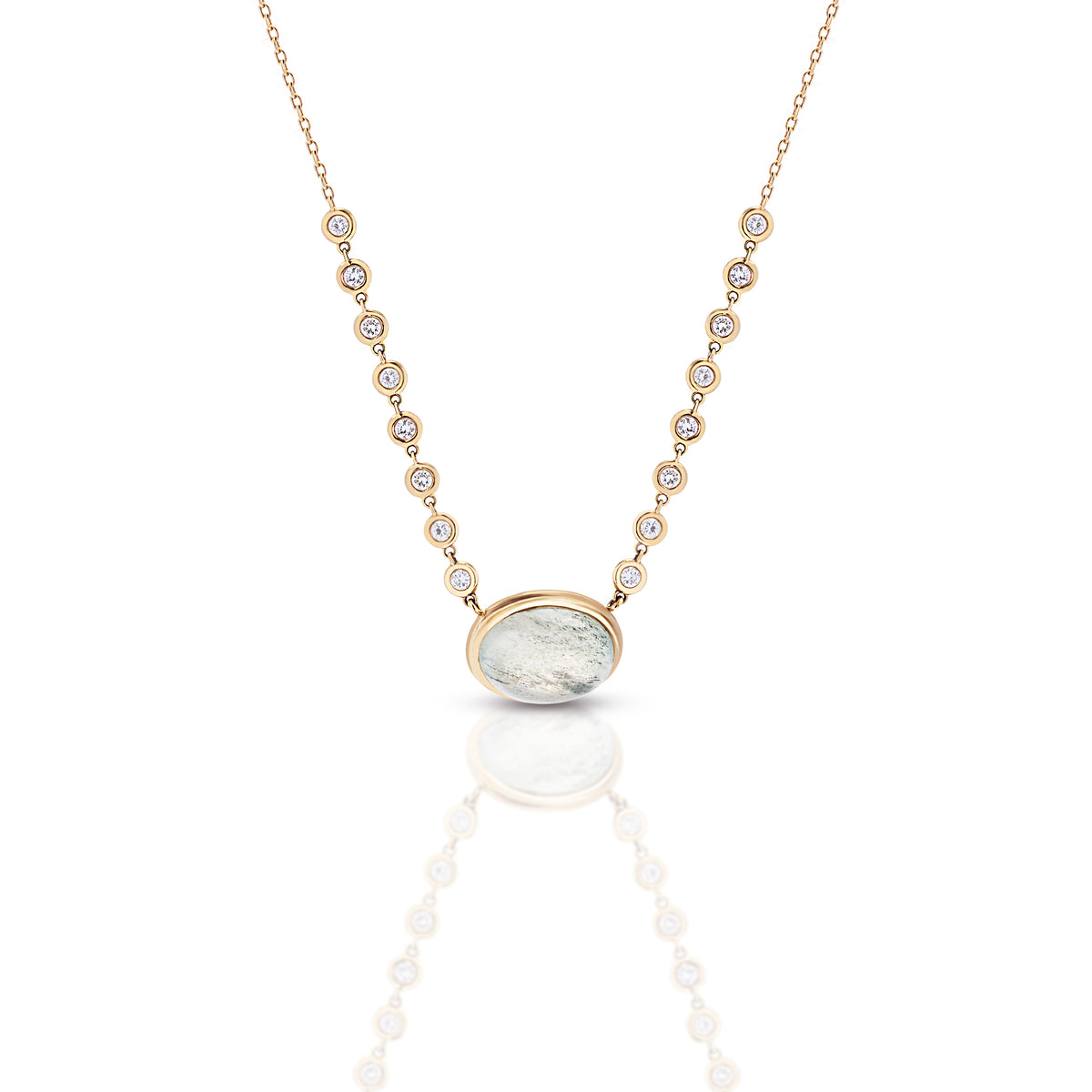 Statement Pastel Green Quartz Necklace