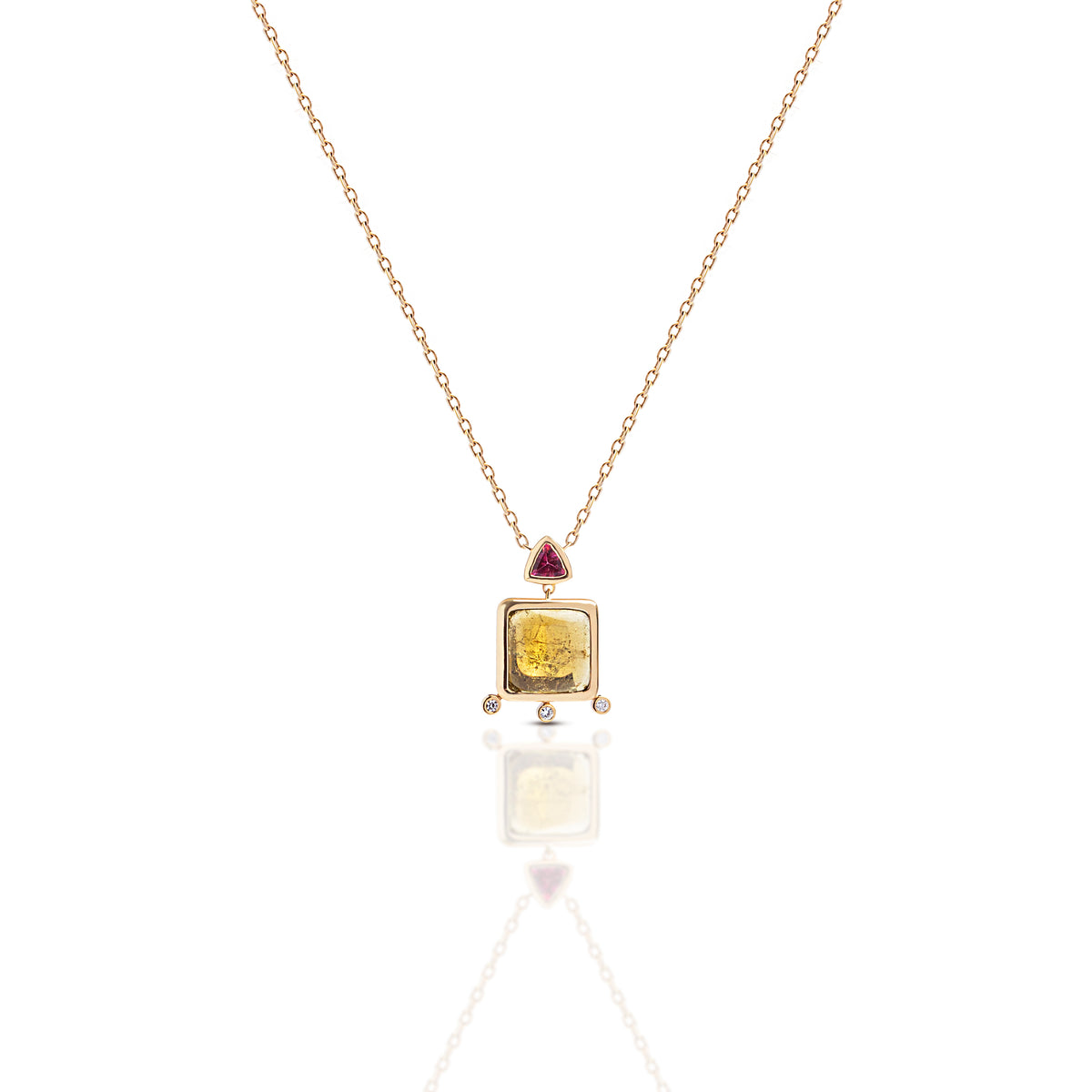 Follow The Sun Square Necklace