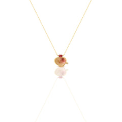 Ruby Marquise and Tourmaline Necklace