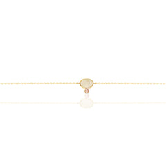 Oval Moonstone and Ruby Bracelet