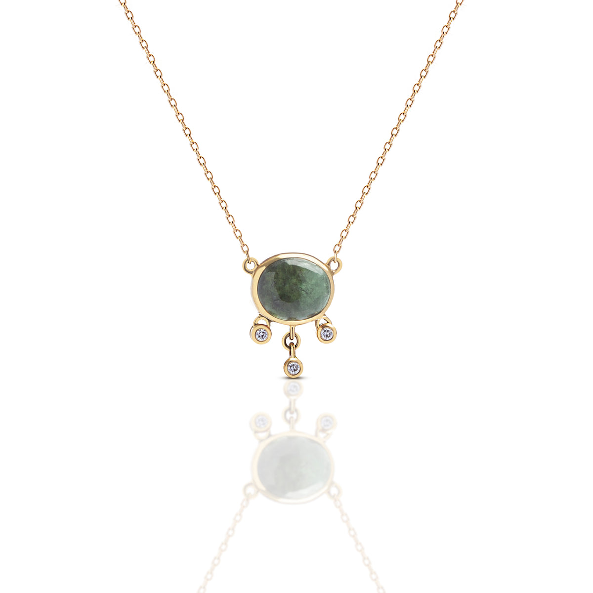 Follow the Sun Green Tourmaline Necklace