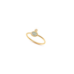 Luna Light Blue Tourmaline Ring