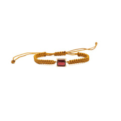 Knot Garnet Bracelet