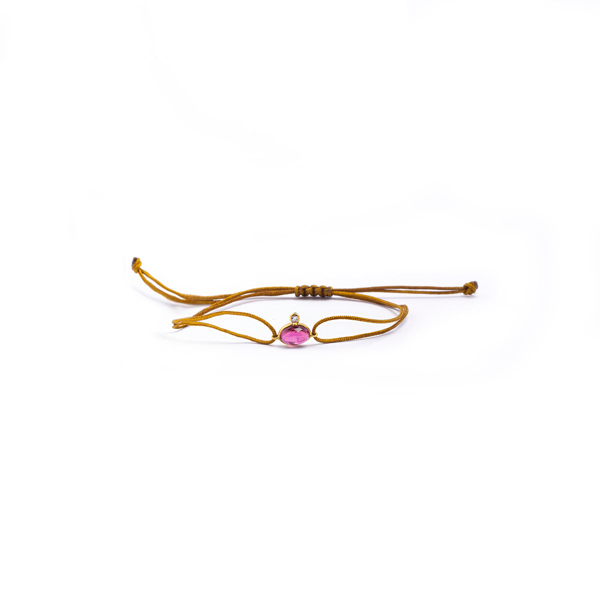 Pink Tourmaline Knot Bracelet