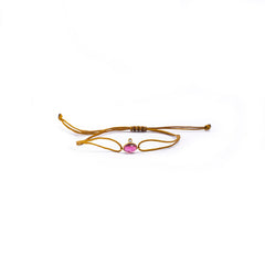 Pink Tourmaline Knot Bracelet