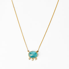Blue Triple Star Necklace