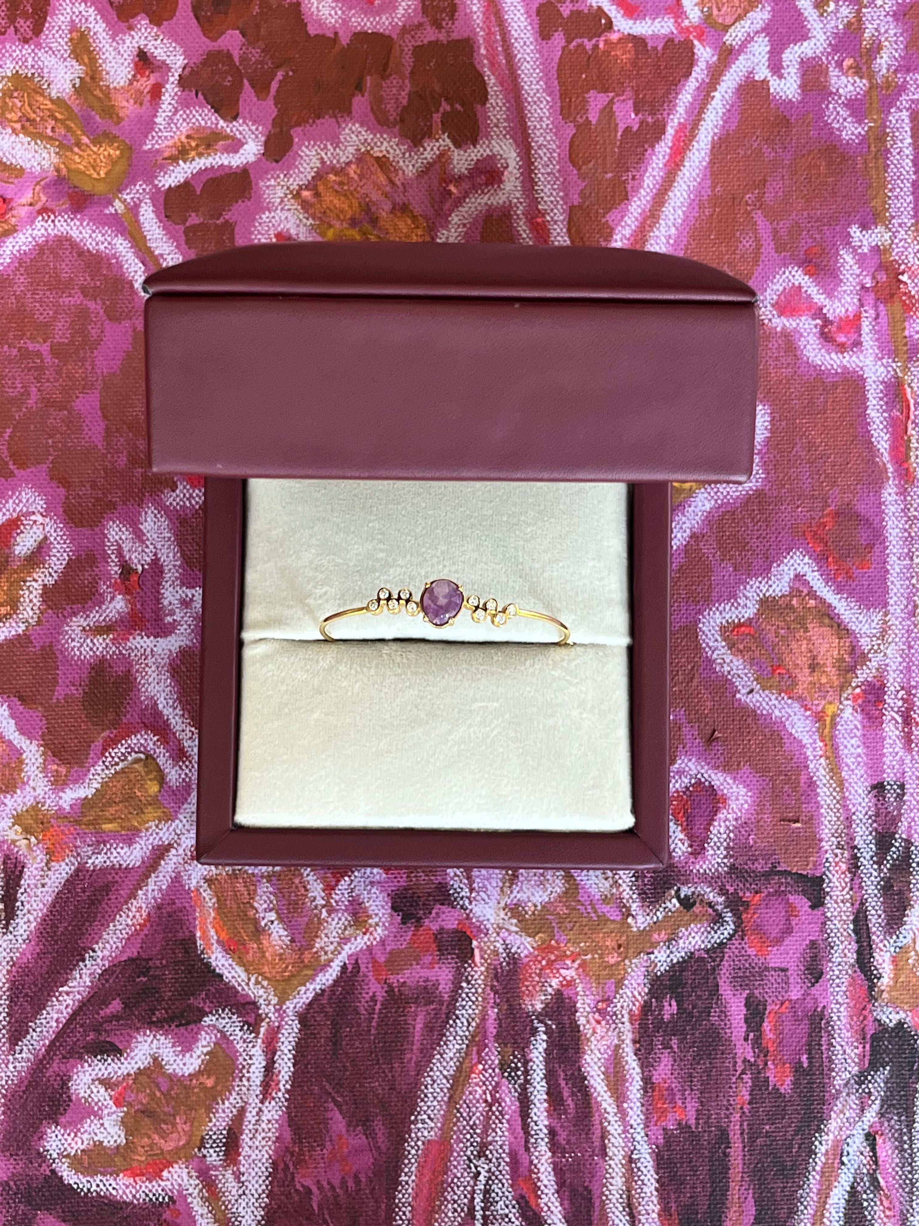 Single Star Sapphire Cuff