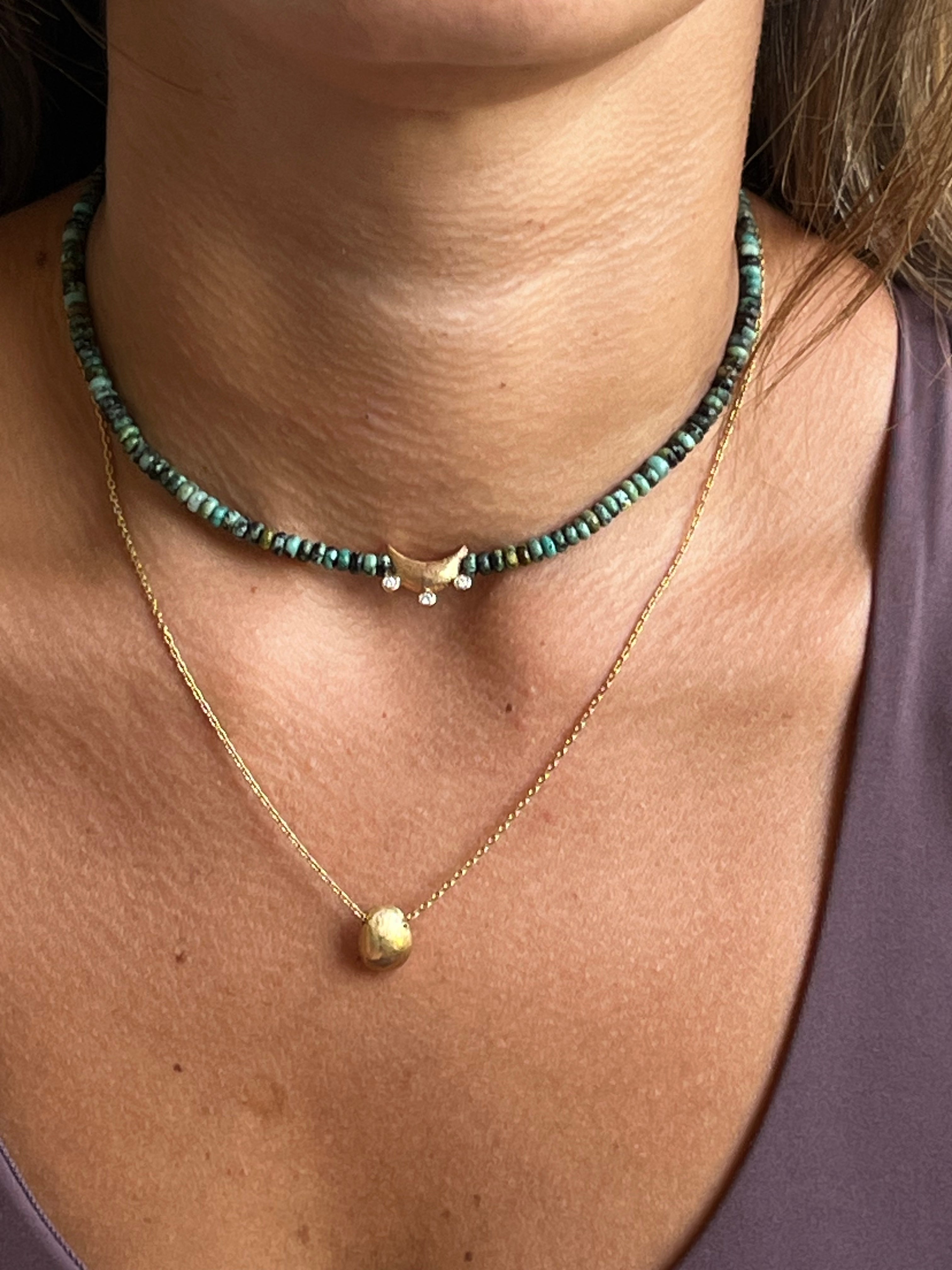 Crescent Turquoise Chocker