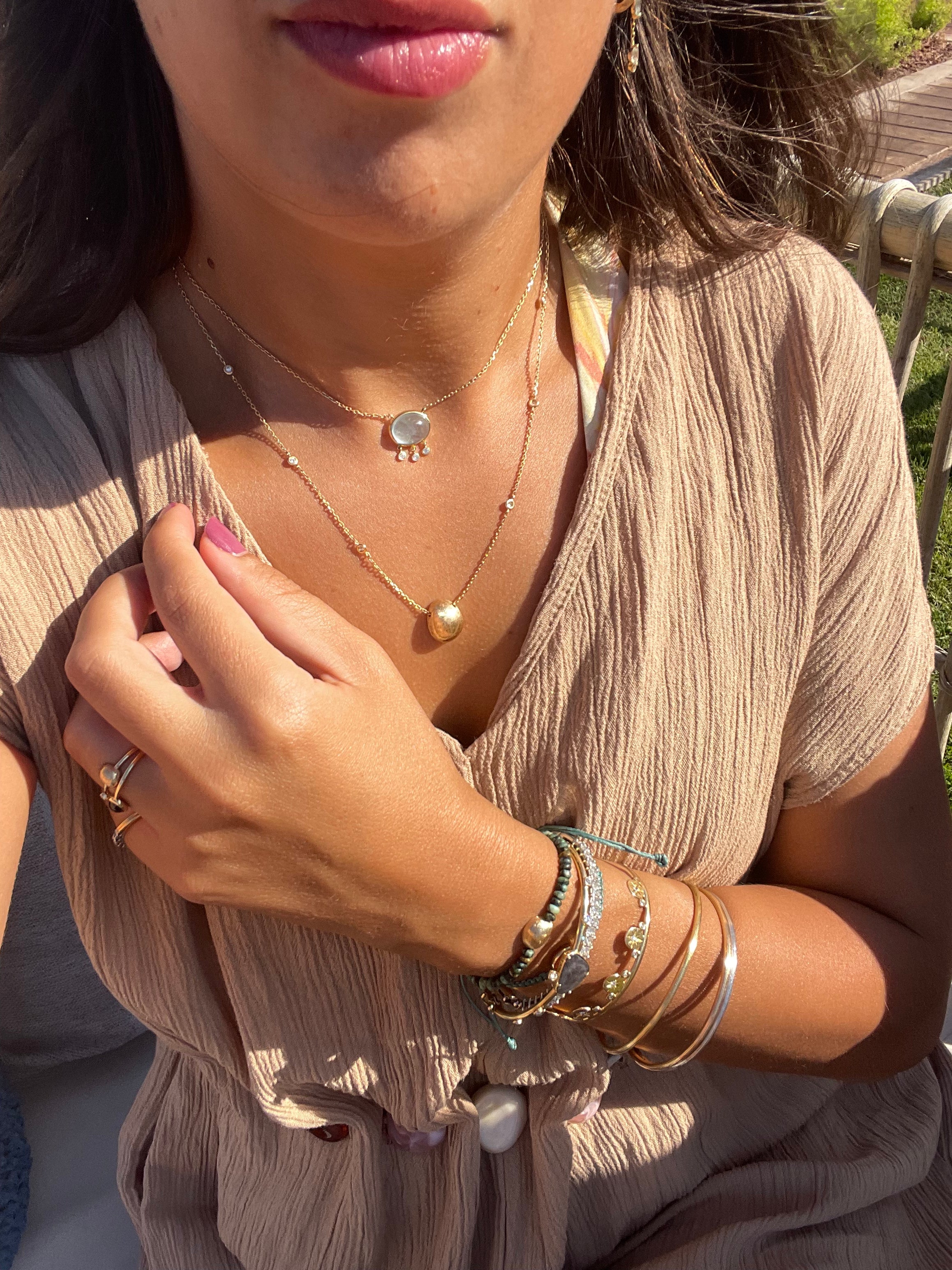 Follow the Sun Aquamarine Necklace