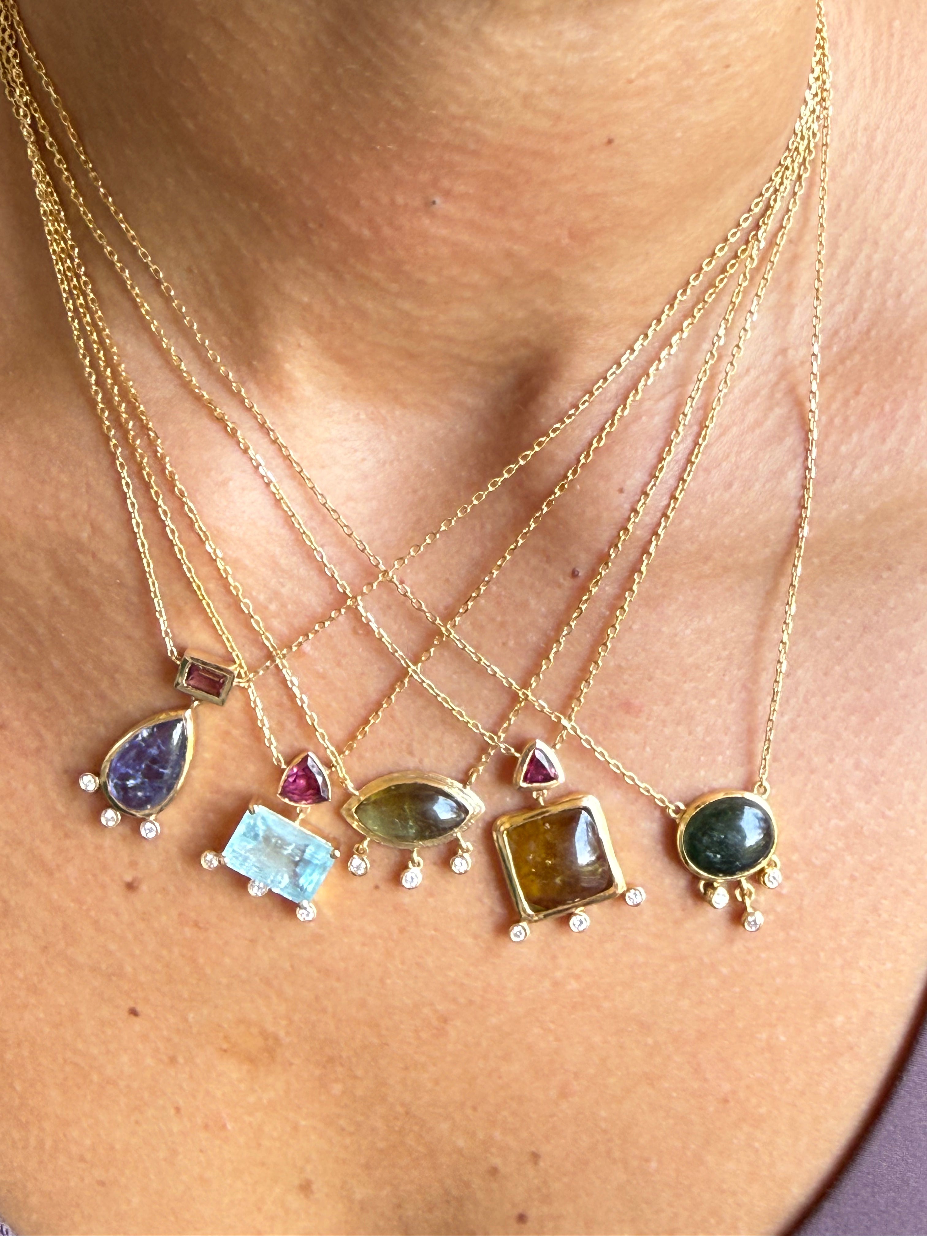 Follow The Sun Square Necklace