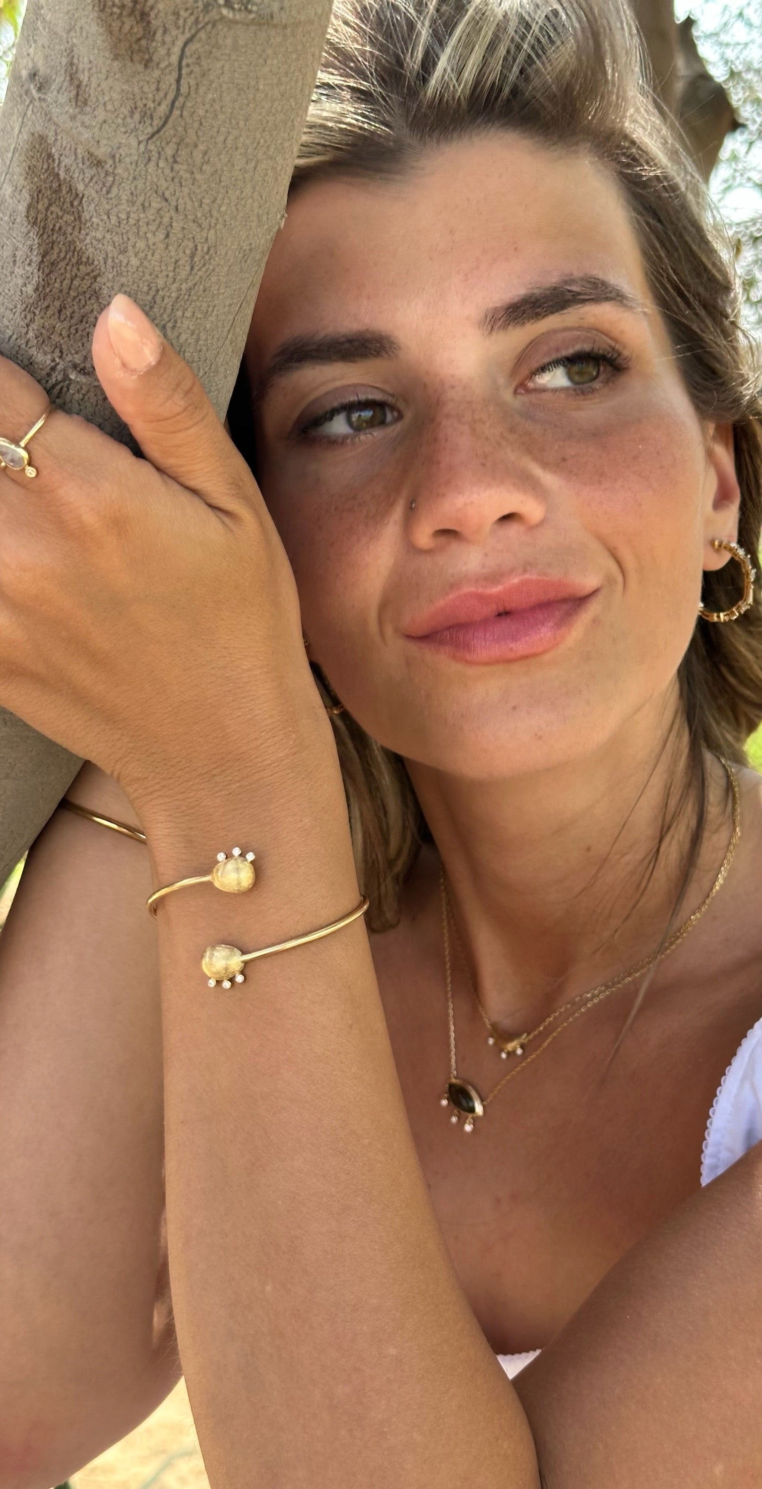 Stone Imprint Bangle