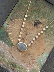 Statement Pastel Green Quartz Necklace