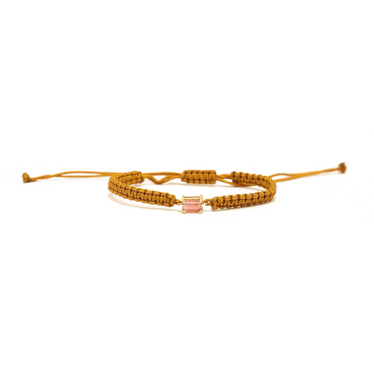 Knot Pink Tourmaline Bracelet